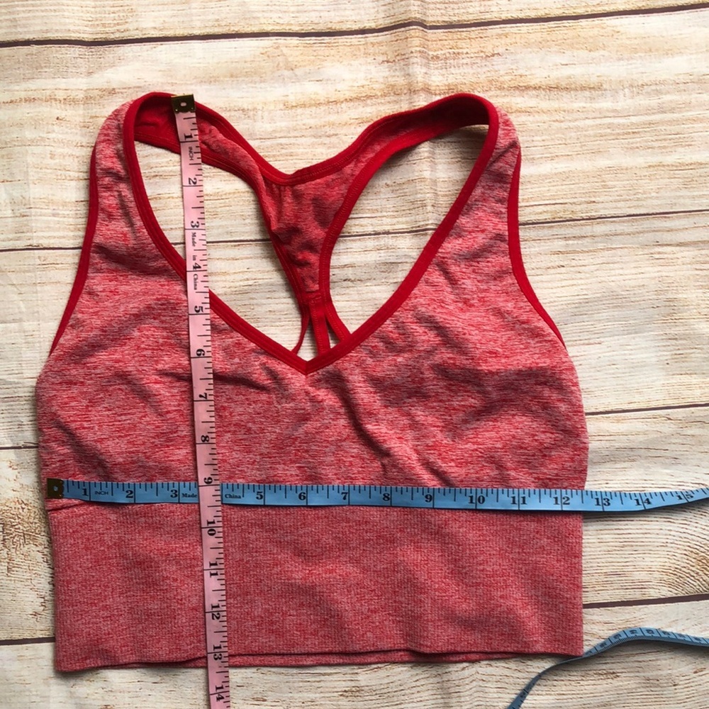 Women's Red Sports Bra - Picture 5 of 5